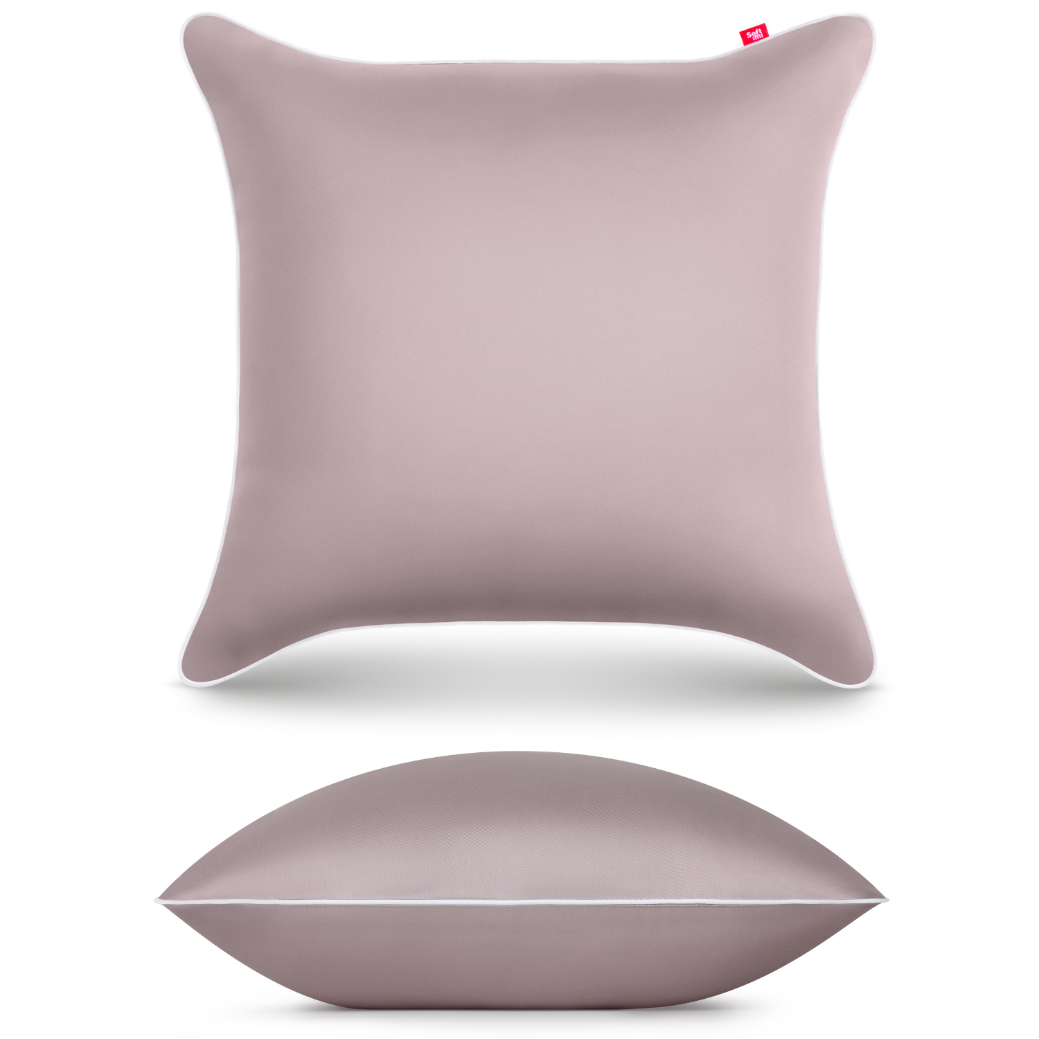 Poszewka satynowa 40x40 cm chłodny róż - 100% bawełna premium
