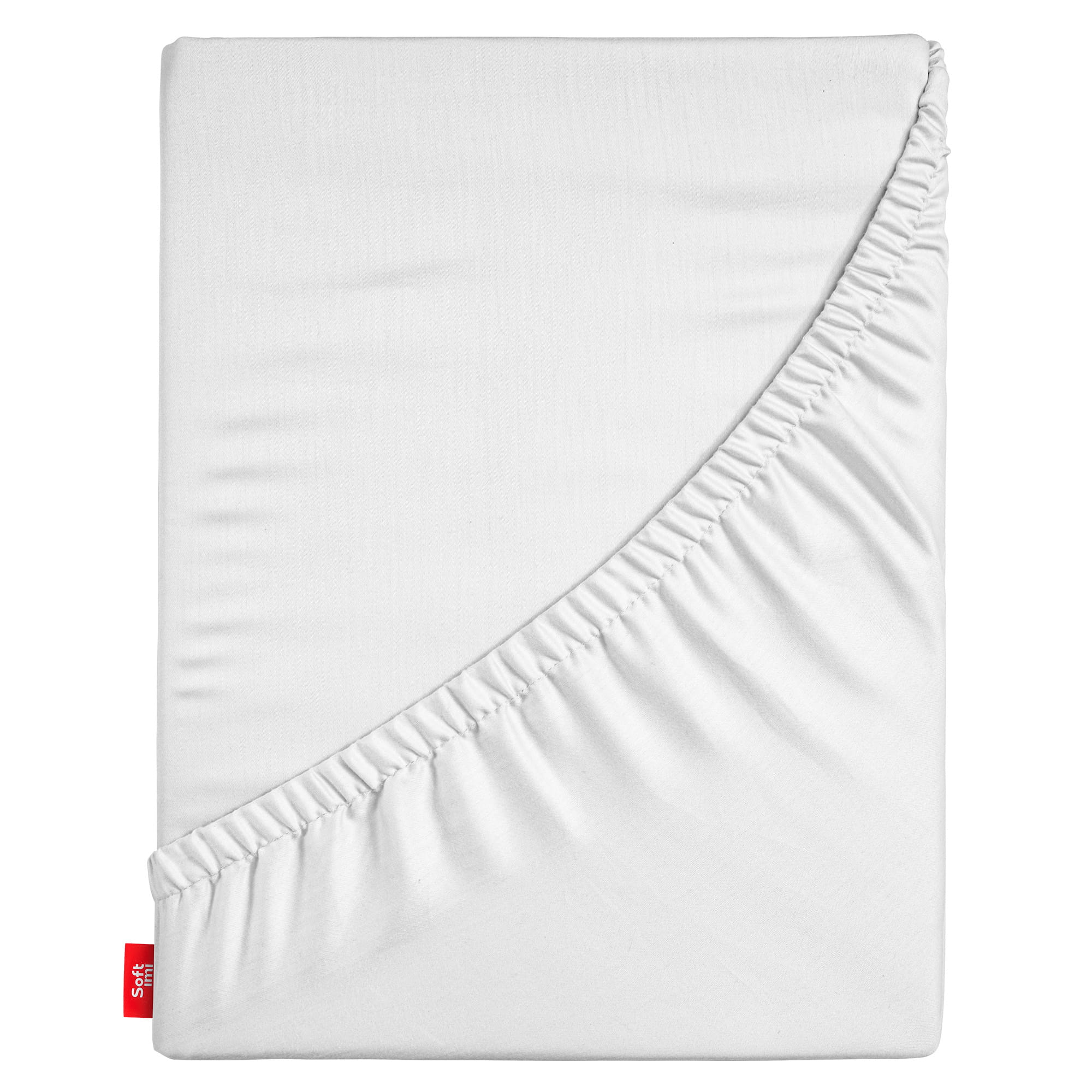 Prześcieradło z gumką 200x200 cm, grube, 100% bawełna, białe