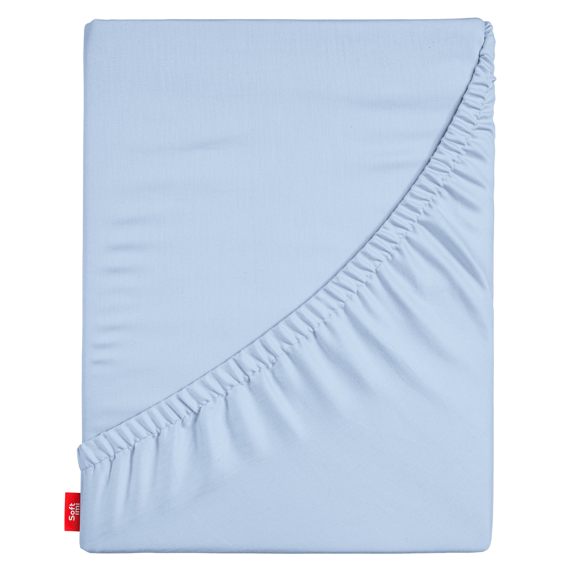 Prześcieradło z gumką 160x200 cm grube 100% bawełna niebieskie