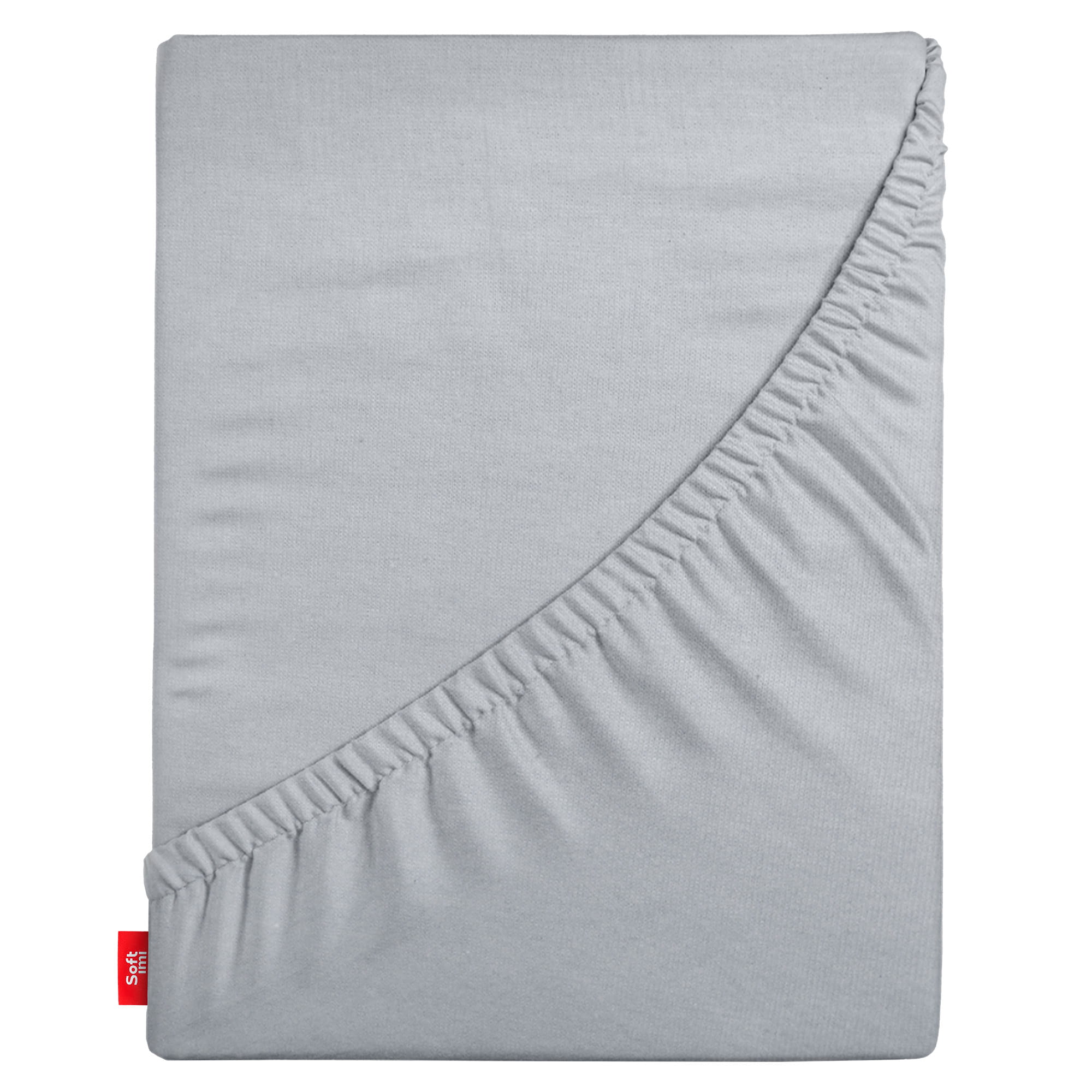Prześcieradło z gumką na wysoki materac 160x200 cm szare